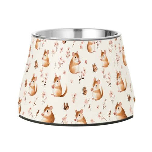 Süßer weißer Futternapf für Hunde, rutschfest, Edelstahl, Katzenfutter für langsames Füttern, für Katzen, Schnurrhaare Süßer weißer Futternapf für Hunde, rutschfest, Edelstahl, Katzenfutter für langsames Füttern, für Katzen, Schnurrhaare von Wudan