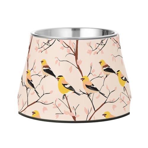 Sweet American Goldfinch Birds Rouge Feed Hundenapf Erhöhter Edelstahl Haustiere Futternapf für Hunde Katzen Kaninchen Vögel Schnurrhaare Relief Sweet American Goldfinch Birds Rouge Feed Hundenapf Erhöhter Edelstahl Haustiere Futternapf für Hunde Katzen Kaninchen Vögel Schnurrhaare Relief von Wudan