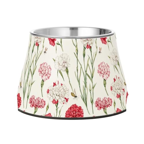 Sweet Carnation White Feeder Hundenäpfe mit Ständer Edelstahl Haustiere Basic Näpfe für liebendes Haustier langsames Fressen Sweet Carnation White Feeder Hundenäpfe mit Ständer Edelstahl Haustiere Basic Näpfe für liebendes Haustier langsames Fressen von Wudan