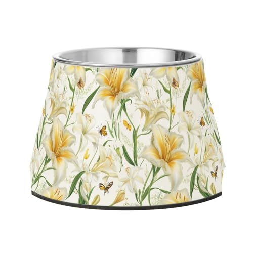 Sweet Daylily Futternapf mit Ständer, Edelstahl, Katzen-Futternäpfe für liebenswerte Haustier-Schnurrhaare Müdigkeit Sweet Daylily Futternapf mit Ständer, Edelstahl, Katzen-Futternäpfe für liebenswerte Haustier-Schnurrhaare Müdigkeit von Wudan