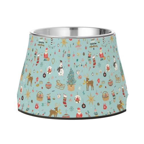 Wasser- und Futternapf für Haustiere, rutschfest, Edelstahl, für Hunde, Katzen, Kaninchen, Vögel, Schnurrhaare von Wudan