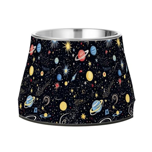 Weltraum Sternenhimmel Cosmic Planets Hunde Wassernapf Erhöhter Edelstahl Katzenfutter Schalen für langsames Füttern Hunde Schnurrhaare Relief Weltraum Sternenhimmel Cosmic Planets Hunde Wassernapf Erhöhter Edelstahl Katzenfutter Schalen für langsames Füttern Hunde Schnurrhaare Relief von Wudan