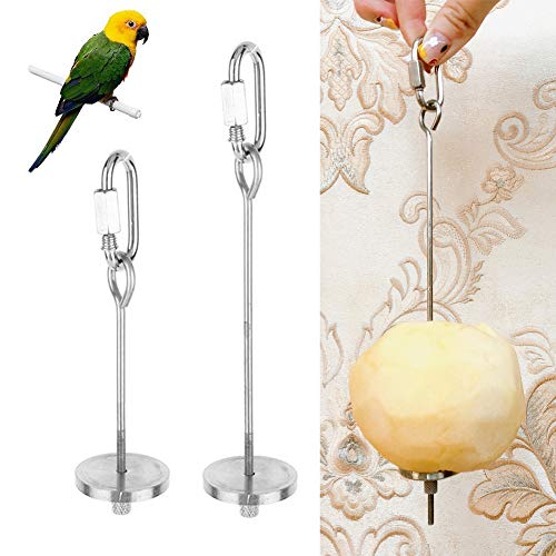 Wudong 2 Stück Papageienspieße, Edelstahl, für Gemüse und Obst, zum Aufhängen, Vogelfutter-Spielzeug, Speer-Futterstation für Vogelkäfig-Zubehör Wudong 2 Stück Papageienspieße, Edelstahl, für Gemüse und Obst, zum Aufhängen, Vogelfutter-Spielzeug, Speer-Futterstation für Vogelkäfig-Zubehör von Wudong