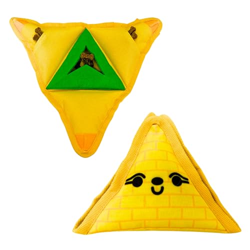 WufWuf Interaktives Leckerli-Dosierendes Hundespielzeug, 2-in-1-Pyramiden-Puzzle-Spielzeug für kleine, mittelgroße und große Hunde | Apportierspielzeug zur geistigen Stimulation | Ideal zur Linderung von WufWuf