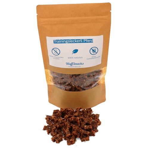 Getreidefreie Hunde Leckerlis vom Pferd | 500g | Trainingssnacks hypoallergen | 100% natürliche & zuckerfrei Trainingshappen | Leckereien für Hunde | Leckerli Hund | Dog Treats von WuffSnacks Getreidefreie Hunde Leckerlis vom Pferd | 500g | Trainingssnacks hypoallergen | 100% natürliche & zuckerfrei Trainingshappen | Leckereien für Hunde | Leckerli Hund | Dog Treats von WuffSnacks von WuffSnacks
