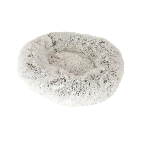 Wuff´s Best Kuscheliges Hundebett Donut (grau), Weiches Hundekissen für erholsamen Schlaf, Waschbares Bett für Hunde (60 cm) von Wuffs Best