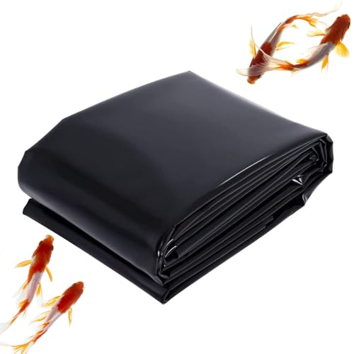 Wujgbnhg Flexible Teichfelle Teichfolie, HDPE Dichtungsfolie Teichfolie, wasserdichte Teichwanne Membran, für Teich Schwimmteich Hochbeet Fischteich Badeteich für Fischteiche,Brunnen und Wasserfall von Wujgbnhg