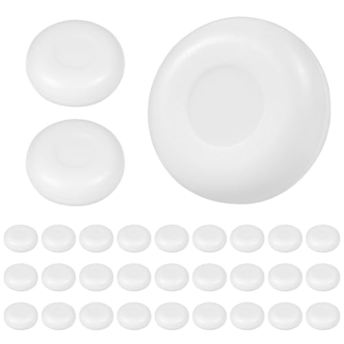 30 Stk Rasselkugeln zum Einnähen Weiße,Quietscher zum Einnähen,Round Flat Squeakers Reparatur Squeaker Noise Maker,Rasselkugeln Einsätze Rasseldosen Repair Fix für Tierpuppe Hundespielzeug(25mm) von Wukemaoyi