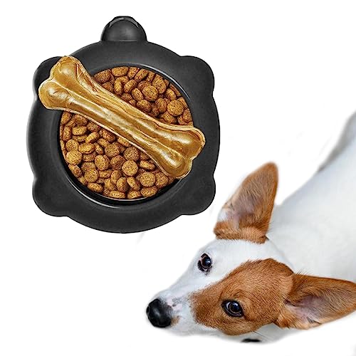 Wukesify Hundefutternäpfe,Langsam fressende Hundenapf - Silikon-Verdickungs-Leckmatte für Hunde mit langsamer Fütterung, verbessert die Verdauungsbeschwerden, Leckerlis für Hunde, Matte für Joghurt von Wukesify