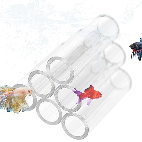Shrimp Pipes | Aquarium Acryl Kristall Shelter House für kleine Garnelen | Aquarium Aquarium Rohr Shelter Tube Fish Tank Shelter Dekorationen für Ermutigen Laichen Wukesify von Wukesify