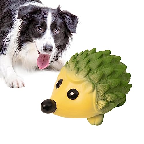 Wukesify Igel Hundespielzeug - Kauspielzeug für Hunde mit Quietschgeräusch,Niedliches interaktives Quietschspielzeug für Hunde zur Vorbeugung von Zahnsteinbildung und zur Interaktion von Wukesify