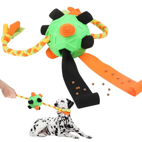 Wulitaotao Interaktiver Schnupfball Für Hunde Hundeschnupfball Tragbarer Interaktiver Hundeschnupfball Puzzle-Spielzeug Langsames Futtertraining Für Kleine und Mittlere Haustiere (Grün) von Wulitaotao