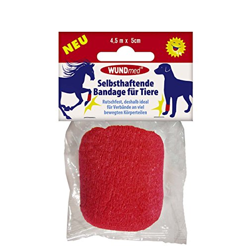 Wundmed Selbsthaftende Bandage für Tiere 4,5m x 5cm Farbe variiert, 3er Vorteilspack Wundmed Selbsthaftende Bandage für Tiere 4,5m x 5cm Farbe variiert, 3er Vorteilspack von Wundmed