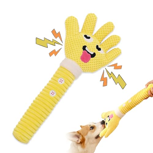 Wunive Quietschendes Hundespielzeug, Plüsch-Hundespielzeug, interaktives Kauspielzeug für Welpen, 45 cm lang, quietschendes Plüschspielzeug für kleine, mittelgroße und große Hunde von Wunive