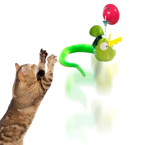 Wusideday Anregendes Katzenspielzeug | Bereicherndes Spielzeug Piepende Plüschkatze - Saugnapf Plüschfigur Für Drinnen Alle Rassen Förderung Bewegung Wusideday Anregendes Katzenspielzeug | Bereicherndes Spielzeug Piepende Plüschkatze - Saugnapf Plüschfigur Für Drinnen Alle Rassen Förderung Bewegung von Wusideday