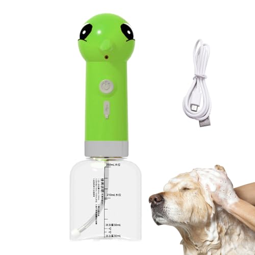 Wusideday Hundeshampoo-Schaum-Maker | Hundeshampoo-Spender, Schaummacher, elektrischer Katzen-, Welpen-, Kätzchen-Duschschäumer, Sprühzubehör für Badewanne, WC, Küche, Waschbecken Wusideday Hundeshampoo-Schaum-Maker | Hundeshampoo-Spender, Schaummacher, elektrischer Katzen-, Welpen-, Kätzchen-Duschschäumer, Sprühzubehör für Badewanne, WC, Küche, Waschbecken von Wusideday