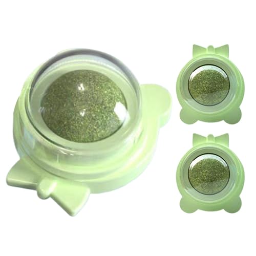 Wusideday Katzenminzenkugeln für Innenkatzen, Silvervine Catnip Wall | Zähnereinigungswandlecker - Safe Silvervine Healthy Catnip Entertainment Rotatable Toys lecken von Wusideday