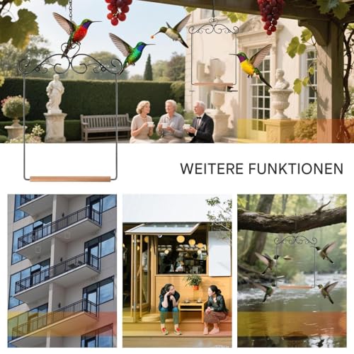 Wusideday Kolibri Schaukeln Und Sitzstangen | Aufhängbare Sitzstange Für Kakadus | Spielzeug Schaukelständer Für Wellensittiche Nymphensittiche Innen Außen Käfig Terrasse Garten von Wusideday
