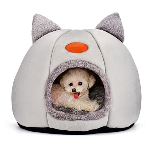 Katzenhöhle Katzenbetten, natürlich waschbar, moderner Würfel, Kuschelhöhle für Katzen und kleine Hunde Katzenhöhle Katzenbetten, natürlich waschbar, moderner Würfel, Kuschelhöhle für Katzen und kleine Hunde von Wuudi