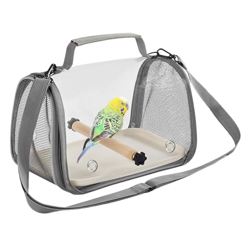 Wuvfojca Reisekäfig - Vogelkäfig Rucksack - Leichtes Zusammenklappbares Transportgehäuse Für Haustierausflüge Innen Außen,Outdoor Ausflüge Und Indoor Haustieraktivitäten von Wuvfojca