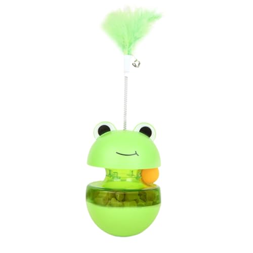 Wuyooprt Frosch-Katzen-Leckerli-Spielzeug,Frosch-Katzen-Leckerli-Spender - Interaktives Katzenspielzeug - Interaktives Katzenspielzeug für den Innenbereich, Leckerli-Puzzle für Katzen, Wuyooprt Frosch-Katzen-Leckerli-Spielzeug,Frosch-Katzen-Leckerli-Spender - Interaktives Katzenspielzeug - Interaktives Katzenspielzeug für den Innenbereich, Leckerli-Puzzle für Katzen, von Wuyooprt