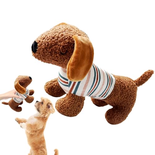 Wuyooprt Interaktives Hundespielzeug mit Quietschen, interaktives Hundespielzeug, Dackel Spielzeug für die Zahnreinigung, Kauspielzeug für Hundetraining von Wuyooprt