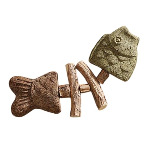 Wuyooprt Kätzchen Zahnen Spielzeug Kätzchen kauert Spielzeug zahler Fischknochen -Zähnestab | Interaktiver Katzenspielzeug Holzkätzchen Teether zum Reinigen beruhigender Anreicherungspaß Wuyooprt Kätzchen Zahnen Spielzeug Kätzchen kauert Spielzeug zahler Fischknochen -Zähnestab | Interaktiver Katzenspielzeug Holzkätzchen Teether zum Reinigen beruhigender Anreicherungspaß von Wuyooprt