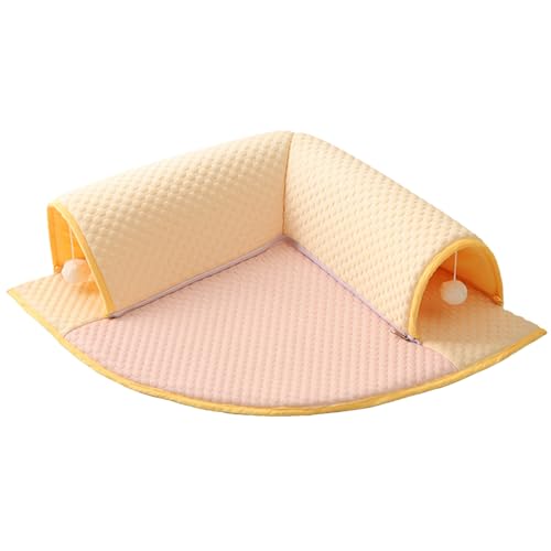 Wuyooprt Katzenbett Mit Tunnel | Multifunktionales Kühlkissen Für Haustiere,Kühler Katzenschlafplatz Für Garten & Wohnzimmer Mit Atmungsaktivem Design Wuyooprt Katzenbett Mit Tunnel | Multifunktionales Kühlkissen Für Haustiere,Kühler Katzenschlafplatz Für Garten & Wohnzimmer Mit Atmungsaktivem Design von Wuyooprt