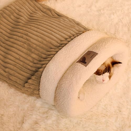 Wuyooprt Katzenschlafsack, 37 x 44/45 x 54 cm Halbgeschlossener Winter Katzen Schlafsack, Kuschelsack, Warmes Katzennestbett Bequemes Katzenbett Hundebett Multifunktionales Haustierschlafsack Wuyooprt Katzenschlafsack, 37 x 44/45 x 54 cm Halbgeschlossener Winter Katzen Schlafsack, Kuschelsack, Warmes Katzennestbett Bequemes Katzenbett Hundebett Multifunktionales Haustierschlafsack von Wuyooprt