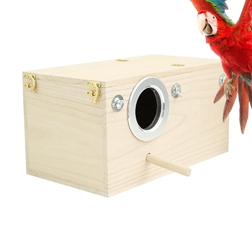 Wuyooprt Nistkästen Für Vögel | Finken Nisthaus - Vogelbehausung Aus Holz Für Innen- Und Außenbereich Für Nymphensittiche Und Unzertrennliche Mit Komfortablem Design Für Sicheres Ausruhen Und Brüten von Wuyooprt