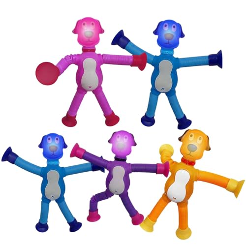 Wuyooprt Pop Tube Hundespielzeug, Hund Pop Tube | 5X Sensory Saugnapfbecher Spielzeug - Teleskopische Tierrohre zappeln Sensor Wuyooprt Pop Tube Hundespielzeug, Hund Pop Tube | 5X Sensory Saugnapfbecher Spielzeug - Teleskopische Tierrohre zappeln Sensor von Wuyooprt