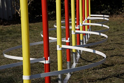 Wuzzmann Agility-SLALOMBÖGEN/TRAININGSBÖGEN FÜR SLALOMSTANGEN-Durchmesser 35mm - 37mm, OHNE STANGEN! von Wuzzmann