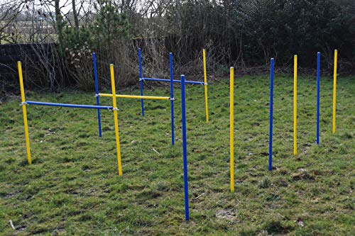 Wuzzmann Fun-Agility-ÜBUNGS-HÜRDEN/Slalom-STANGEN-Set IN BLAU/GELB Wuzzmann Fun-Agility-ÜBUNGS-HÜRDEN/Slalom-STANGEN-Set IN BLAU/GELB von Wuzzmann