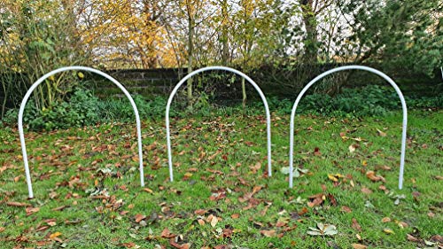 Wuzzmann Set 3 x NADAC Hoopers Bögen/Hoop/Hoops/Fun Hoopers Agility Bögen mit Erdnägeln/PVC weiß/grau Wuzzmann Set 3 x NADAC Hoopers Bögen/Hoop/Hoops/Fun Hoopers Agility Bögen mit Erdnägeln/PVC weiß/grau von Wuzzmann