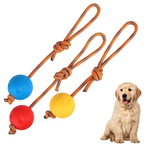 Wvu & Wvo Unzerstörbarer Hundeball, Hundespiel-Ball, hundespielzeug Ball, Kauspielzeug aus Naturgummi für Agilität und Extrem Weite Würfe, Fangen und Ziehen des Krieges Wvu & Wvo Unzerstörbarer Hundeball, Hundespiel-Ball, hundespielzeug Ball, Kauspielzeug aus Naturgummi für Agilität und Extrem Weite Würfe, Fangen und Ziehen des Krieges von Wvu & Wvo