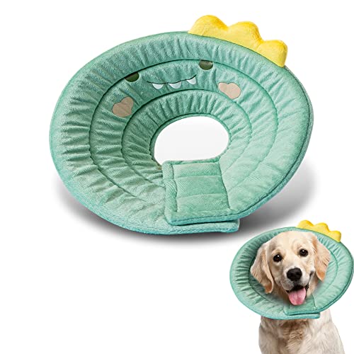 Dinosauriermuster weicher Kegel für Katzen Hunde Weiches und atmungsaktives Haustierhalsband geeignet für postoperative Genesung von Haustieren Dinosauriermuster weicher Kegel für Katzen Hunde Weiches und atmungsaktives Haustierhalsband geeignet für postoperative Genesung von Haustieren von Wyasgas