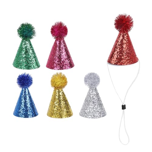 6pcs Shining Pet Party Celebration Künstliche Leder Glitzernde Pulverhut Für Geburtstagsfeier Katzen Hunde Kostüm Haustier Foto Requisiten 6pcs Shining Pet Party Celebration Künstliche Leder Glitzernde Pulverhut Für Geburtstagsfeier Katzen Hunde Kostüm Haustier Foto Requisiten von Wynrzyj