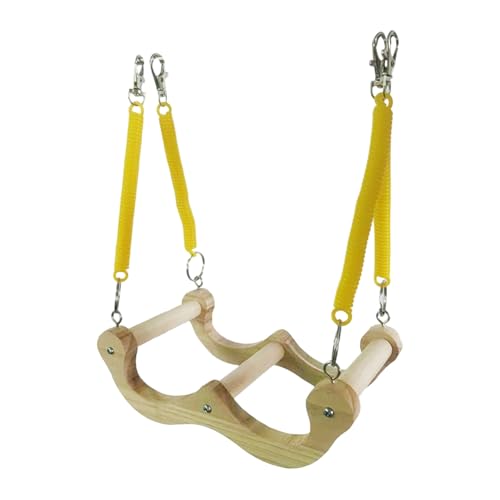 Wynrzyj Elastischer Papagei Schwung Spielzeug Elastizier Frühlingsholz Barsch Für Käfigunterhaltung Und Vogelübungen Outdoor Vogel Aktivität Holzschwung von Wynrzyj