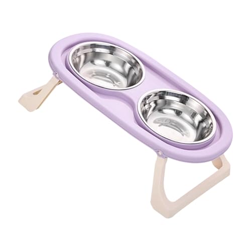 Ergonomische Hundeschalen Mit Doppelschüssel Spritzer Splash Proof Gericht Für Gesunde Ernährung Pastellfarbe Nicht Überrutsch Katzen Futterschale von Wynrzyj