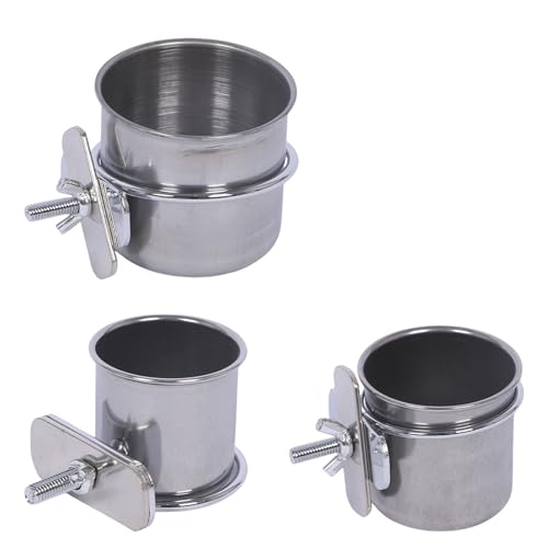 Papageien Käfigschalenhalter Fütterungsschüssel Set Cup Bowl Für Kleine Größe Vogelfütterung Vorräte von Wynrzyj
