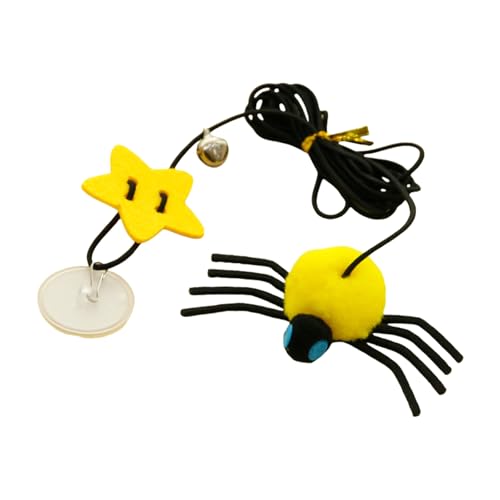 Schwingende Hängende Elastizitätseil Spielen Stick Bells Spiders Haltbarkeit Katzen Spielzeug Für Innenkatzen Türrahmen Schwung Schwingende Hängende Elastizitätseil Spielen Stick Bells Spiders Haltbarkeit Katzen Spielzeug Für Innenkatzen Türrahmen Schwung von Wynrzyj