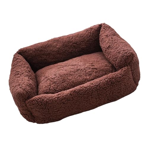 Wynrzyj Maschinenwaschbares Baumwollkatzungsbett Verdickte Fleece Futter Gemütlich von Wynrzyj