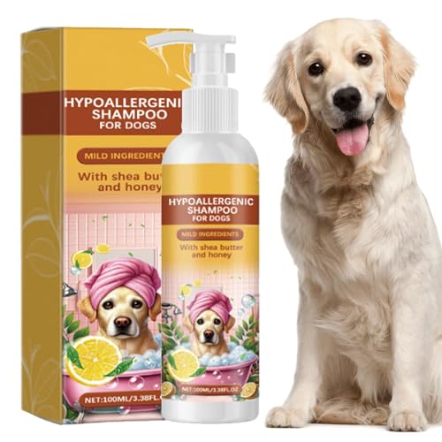 Wyttuubv Desodorierendes Shampoo für Hunde, beruhigendes Hundeshampoo,Feuchtigkeitsspendendes Shampoo für Welpen - Tragbares Haustier-Shampoo für Katzen, Kätzchen, Hunde, Kaninchen, Chinchillas Wyttuubv Desodorierendes Shampoo für Hunde, beruhigendes Hundeshampoo,Feuchtigkeitsspendendes Shampoo für Welpen - Tragbares Haustier-Shampoo für Katzen, Kätzchen, Hunde, Kaninchen, Chinchillas von Wyttuubv
