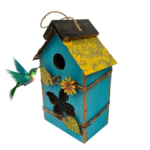 Wyttuubv Vogelhaus für den Außenbereich, Vogelhäuser aus,Niedliche Vogelhäuschen aus zum Aufhängen | Vogelkäfig, multifunktionale Gartendekoration, schützender dekorativer Unterschlupf für Wyttuubv Vogelhaus für den Außenbereich, Vogelhäuser aus,Niedliche Vogelhäuschen aus zum Aufhängen | Vogelkäfig, multifunktionale Gartendekoration, schützender dekorativer Unterschlupf für von Wyttuubv