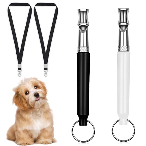 Wzhtuzi 2 Stück Hundepfeife, Hundepfeife Hochfrequenz Lautlos mit Lanyard, Verstellbare Hundepfeife Rütter Rückruf, Hundepfeife Gegen Bellen mit UmhäNgeband (Schwarz+Weiß) Wzhtuzi 2 Stück Hundepfeife, Hundepfeife Hochfrequenz Lautlos mit Lanyard, Verstellbare Hundepfeife Rütter Rückruf, Hundepfeife Gegen Bellen mit UmhäNgeband (Schwarz+Weiß) von Wzhtuzi