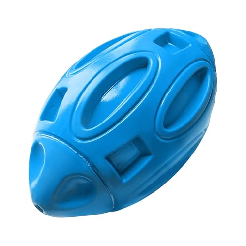 Wzxhew # Pet Toys Hundespielzeug, Rugby, Gummi, für große Hunde, aggressiv, unzerstörbar, Hundespielzeug für aggressive Kauer (Blau, Einheitsgröße) von Wzxhew