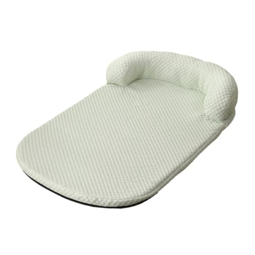 Wzxksoac Abnehmbare Eiskühlmatte für Hunde und Katzen, Selbstkühlender Stoff, Haustier-Sommerschlafbett, Waschbar, Kühlendes Sofa für Hunde und Katzen, D L von Wzxksoac