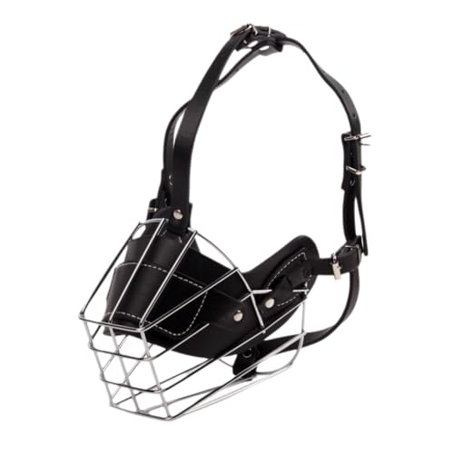 Wzxksoac Mundschutz für Hunde, Verstellbar, Maulkorb Aus Netzgewebe, Bellstopper für Hunde, Haustierbedarf, XL von Wzxksoac