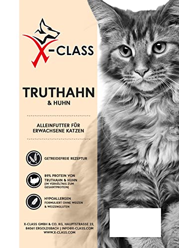 Connoisseur Cat Truthahn & Huhn für Erwachsene Katzen, 5kg von X-CLASS