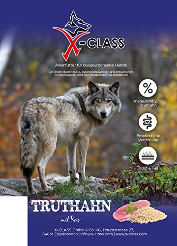 Super Premium Truthahn mit Reis für ausgewachsene Hunde 2kg Super Premium Truthahn mit Reis für ausgewachsene Hunde 2kg von X-CLASS